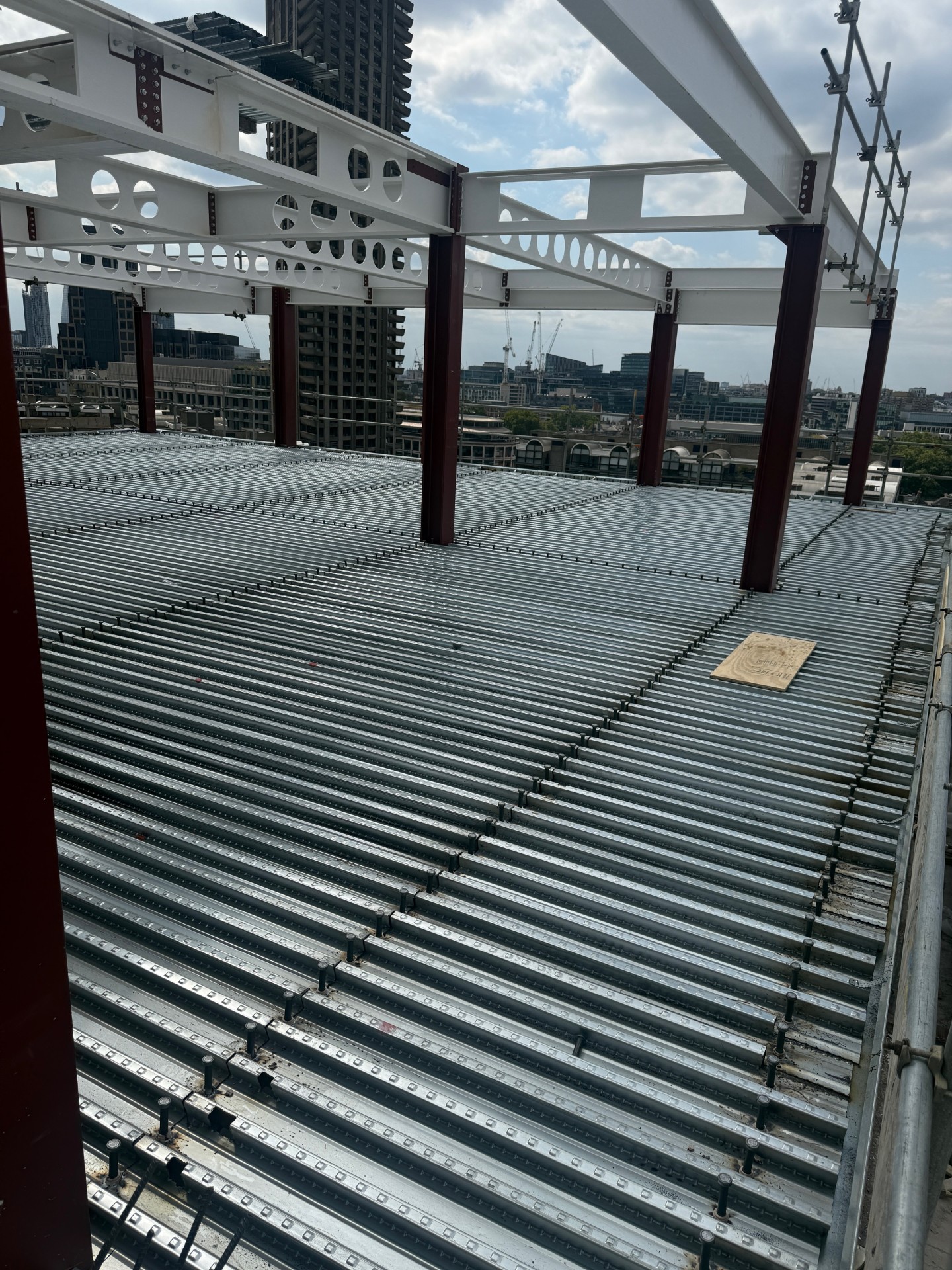 Metal decking install